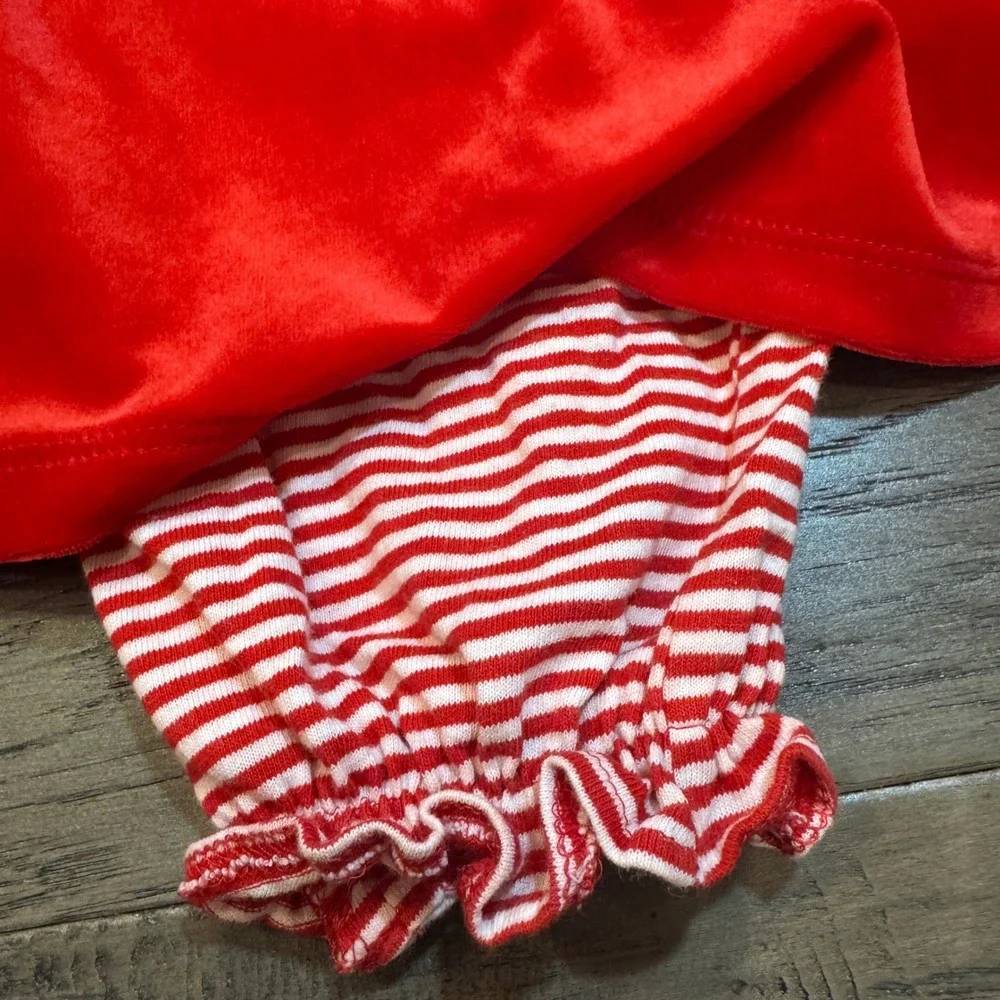 Vintage Sweet Potatoes Red Velvet Polar Bear Dress Infant‎ 12 Months Holiday